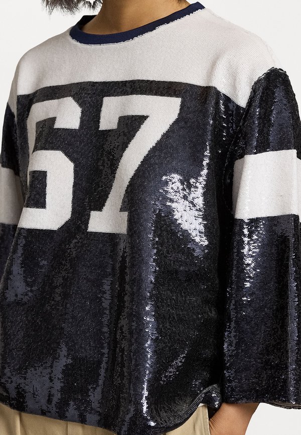 LOGO SEQUINED JERSEY - Blouse4