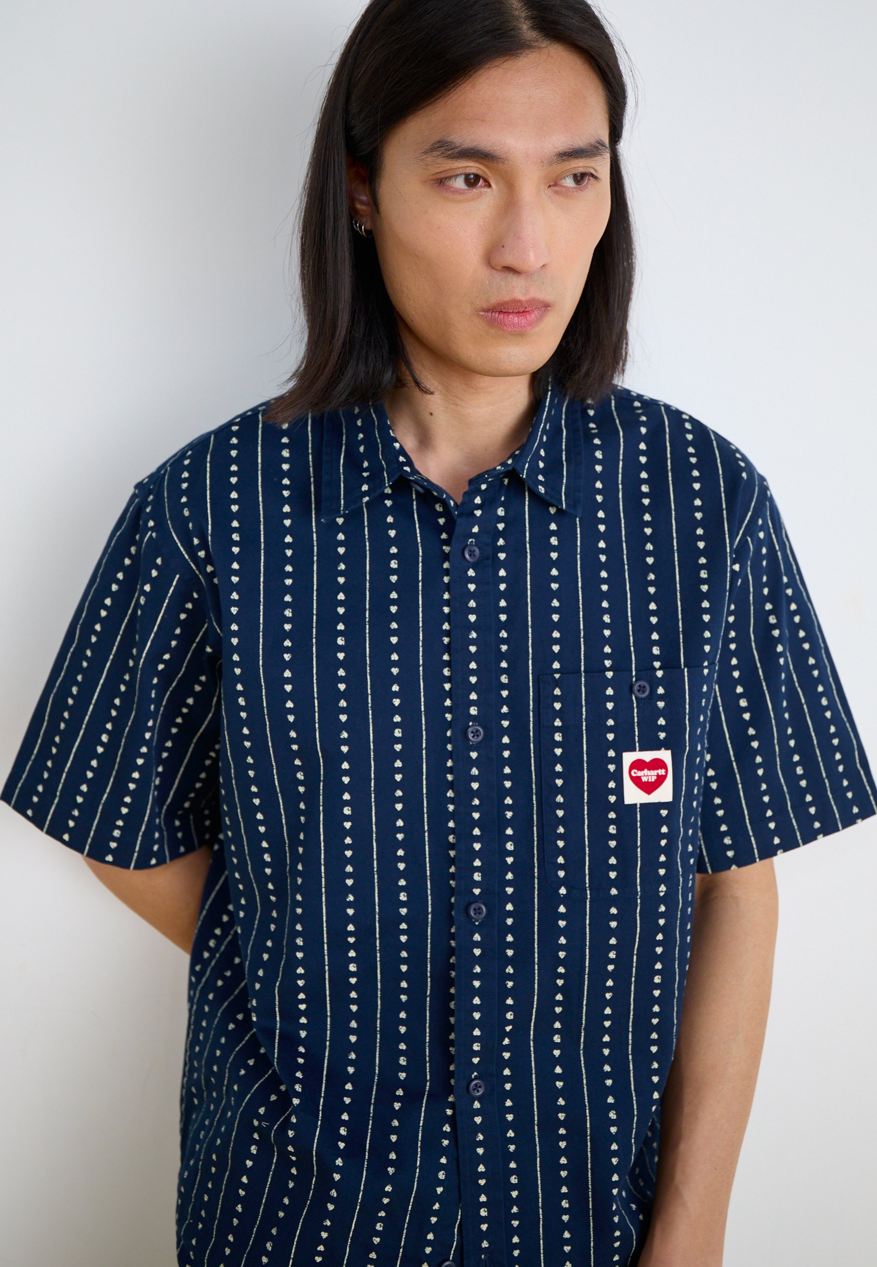 Carhartt WIP DREWE - Shirt - ink/natural/blue - Zalando