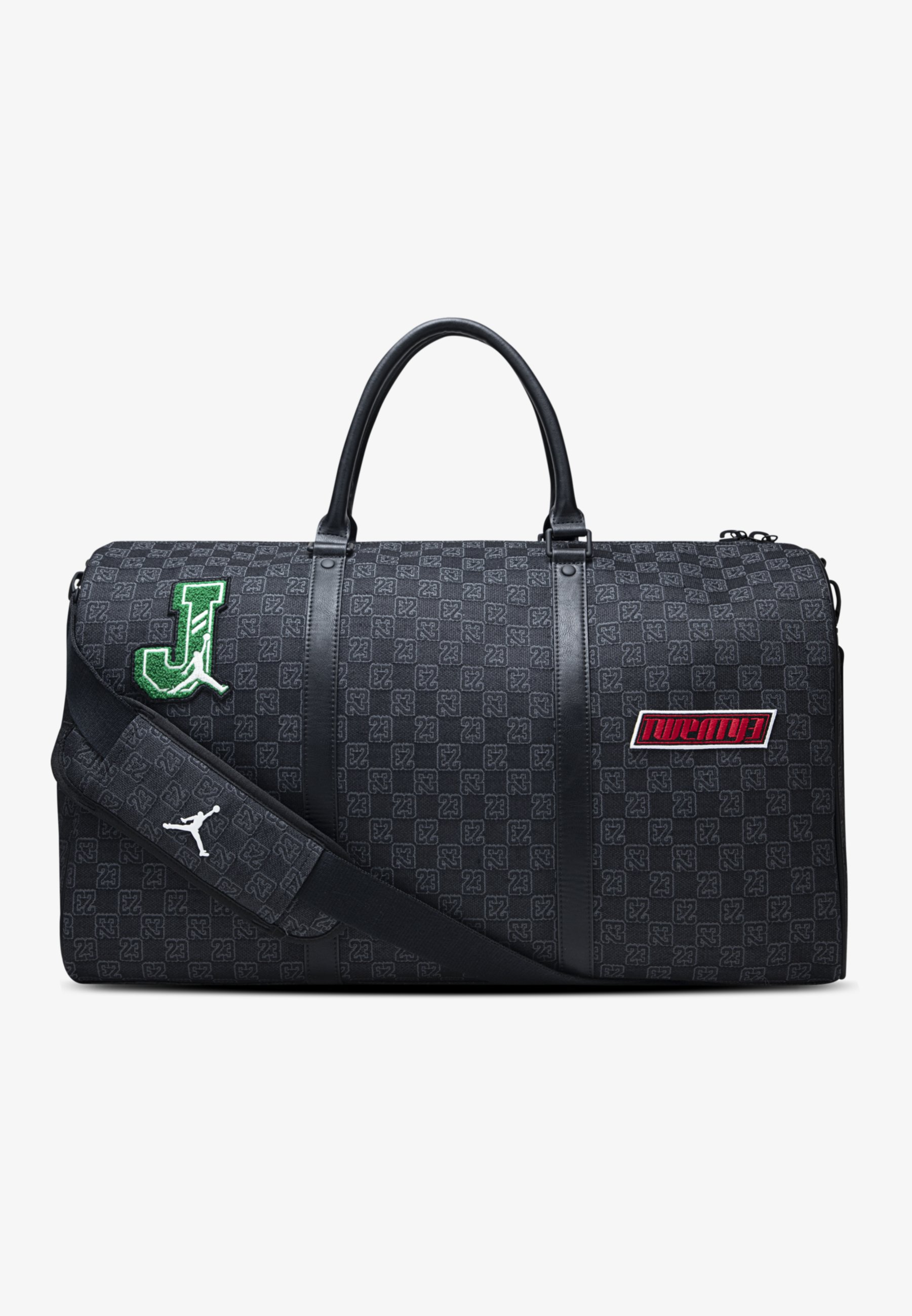 バッグ JORDAN BRAND Jam Monogram Duffle Bag Jordan JAM MONOGRAM DUFFLE - Sports bag - black - Zalando.co.uk
