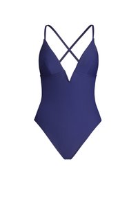 Cupshe DEEP V NECK CROSSOVER - Maillot de bain - royal blue