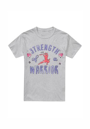 MULAN STRENGTH OF A WARRIOR - Print T-shirt - mottled grey