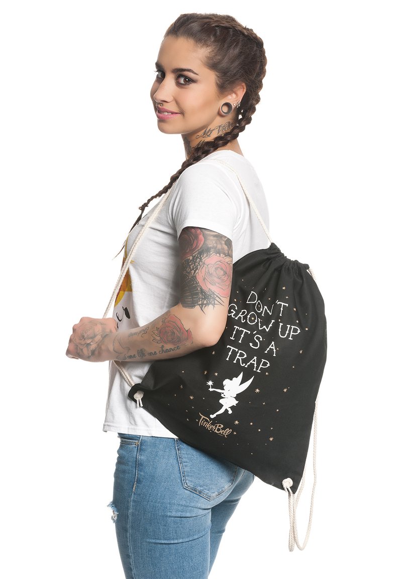 Damen Handtaschen | Nastrovje Potsdam DISNEY TINKERBELL DON'T GROW UP Sporttasche schwarz - WG25071 Damen Handtaschen | Nastrovje Potsdam DISNEY TINKERBELL DON'T GROW UP Sporttasche schwarz - WG25071