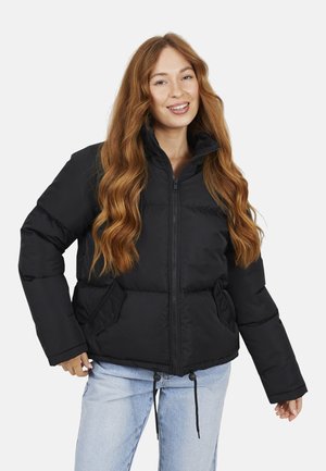 PADDED WITH DRAWCORD HEM HOOD - Winterjacke - black