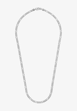 Collier en chaîne en argent avec un design de maillons allongés, finition polie et fermoir sécurisé. La longueur offre un look classique.