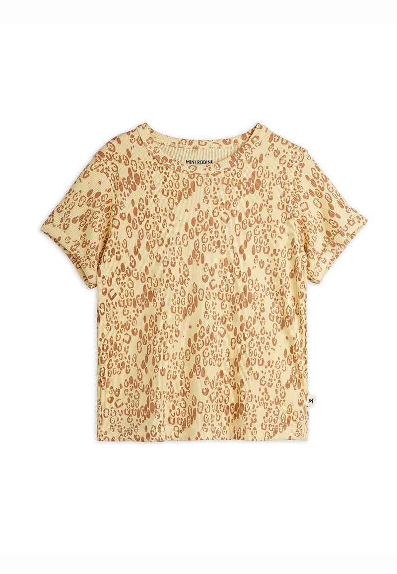 Mini Rodini - LEOPARD TEE UNISEX - Camiseta estampada - beige, Ampliar