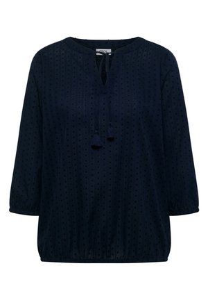Cecil, 3/4 ARM MIT SPLIT NECK UND STRUKTUR - Blouse - universal blue