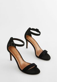 Next SIGNATURE LEATHER MID HEEL SANDALS - Sandali con tacco - black