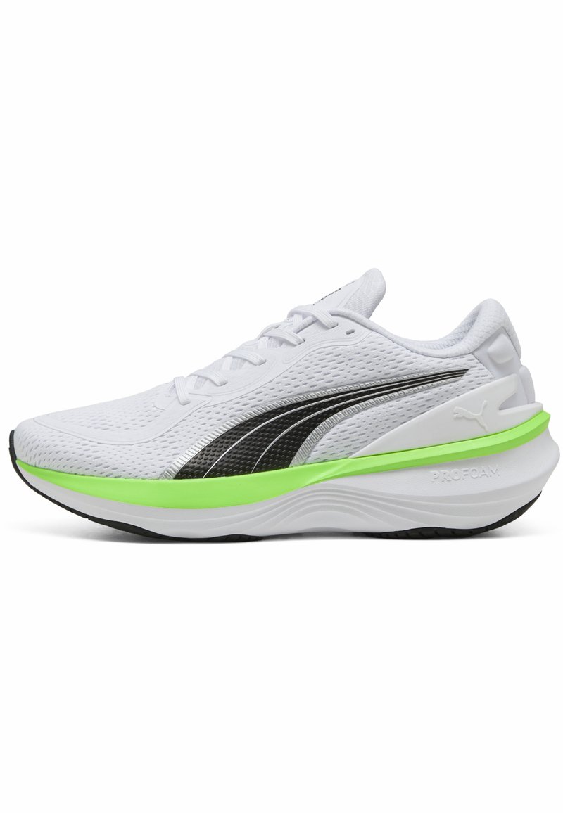 Puma SCEND PRO 2 - Zapatillas running asfalto - white/black/green glare