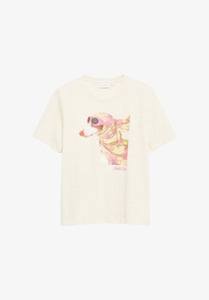 comma, T-SHIRT - T-Shirt print - beige