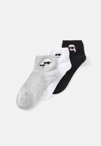 IKON SHORT (PACK OF 3) - Sokker - black/white/grey