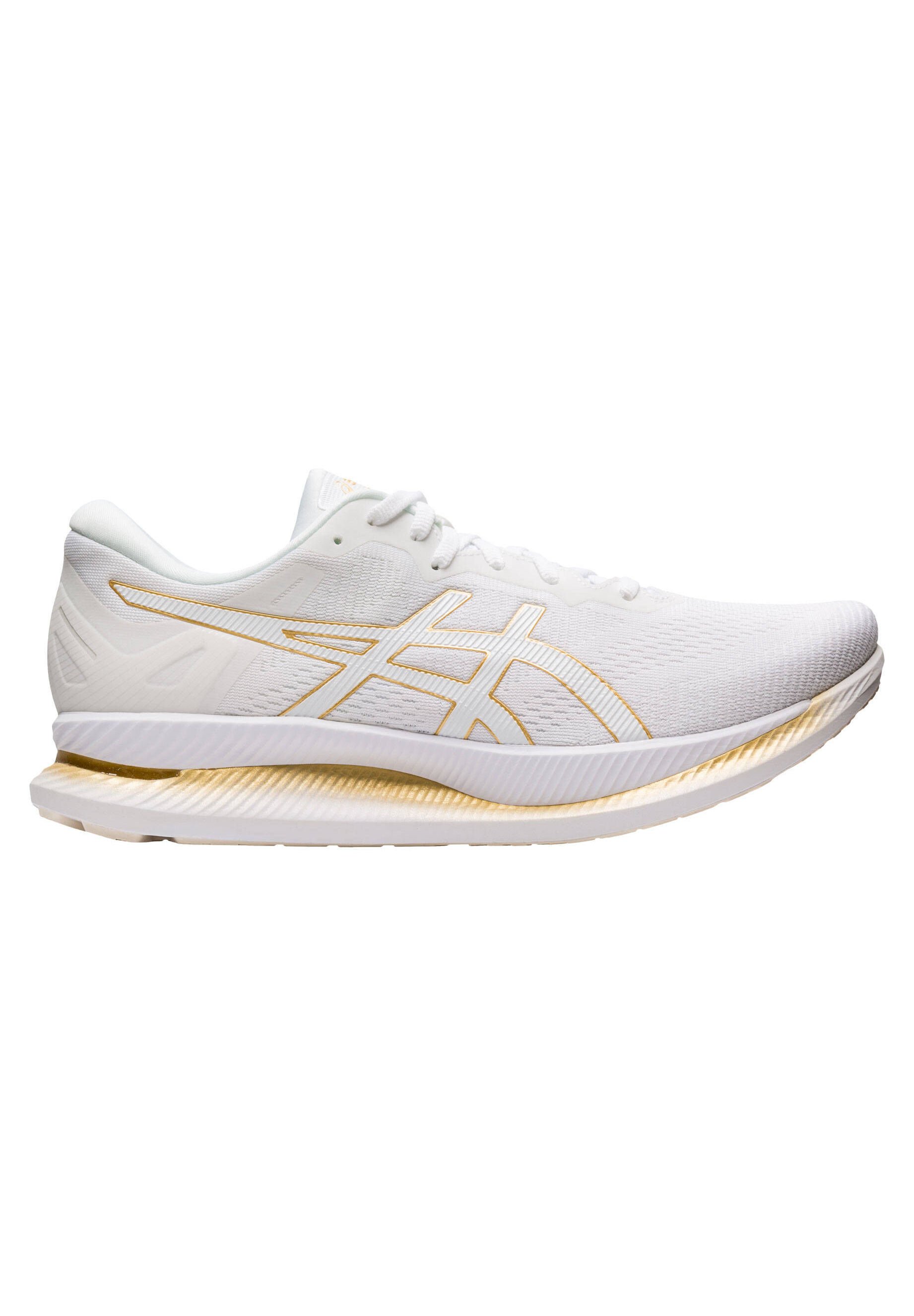 ASICS GLIDERIDE - Neutral running shoes - weissgold/white - Zalando.de