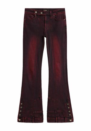 Desigual, FLARE JEANS - Bootcut jeans - red