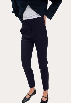 Marks & Spencer SLIM FIT ANKLE GRAZER WITH STRETCH - Pantalones - dark navy