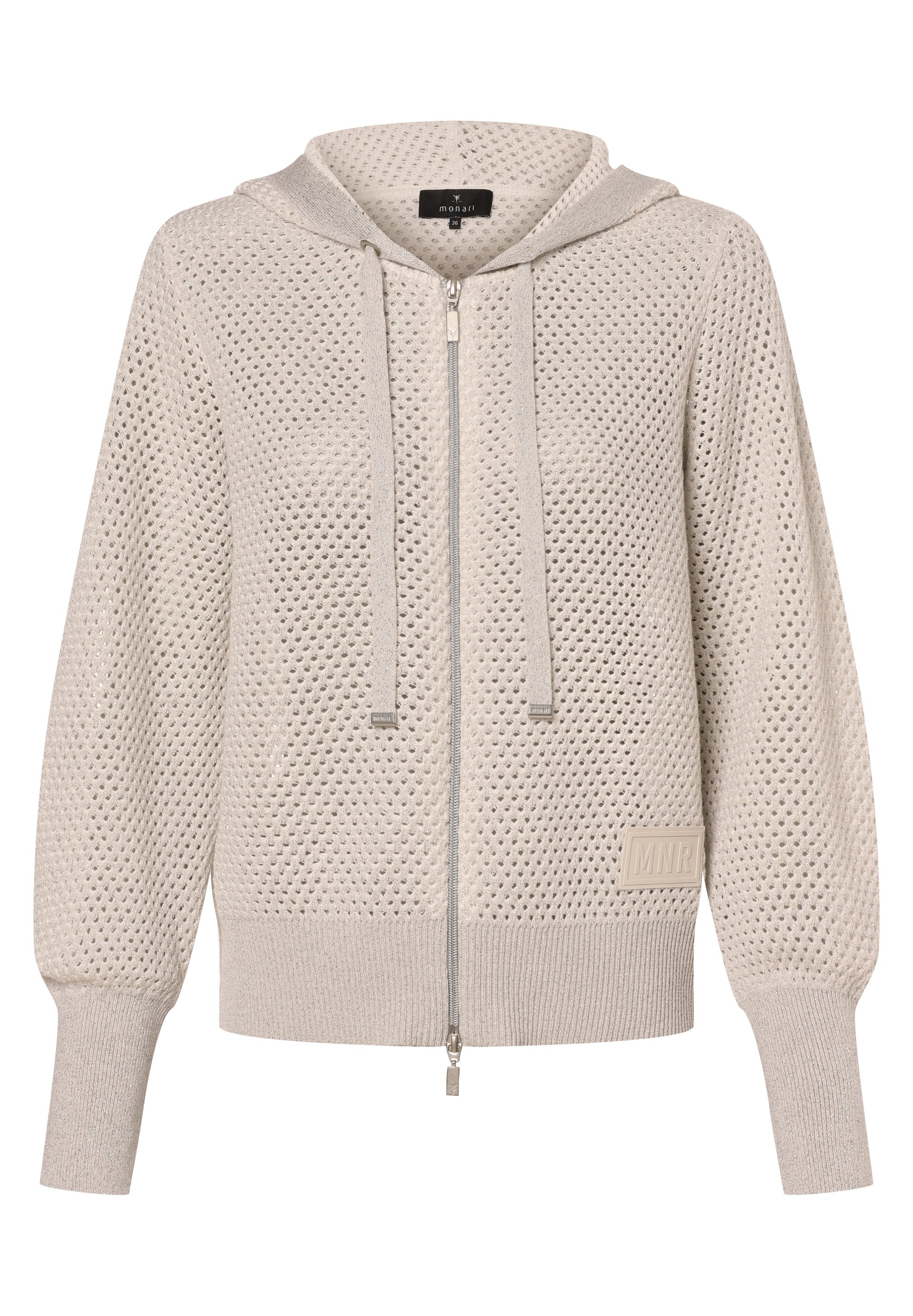 Monari Cardigan ecru silber/white Zalando