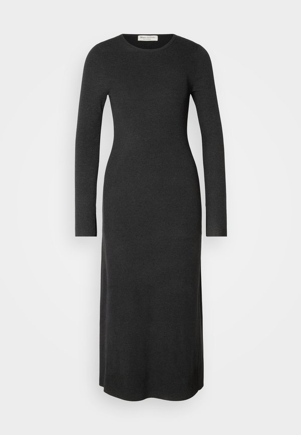 DRESS LONGSLEEVE ROUND NECK - Jumper dress - dark slate melange3