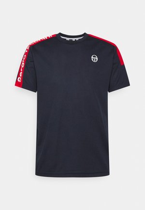 FASCIA T-SHIRT - T-shirt con stampa - navy/tango red