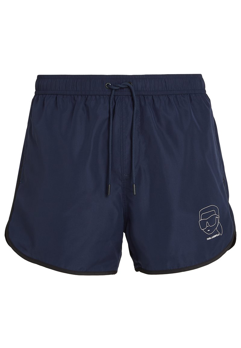 KARL LAGERFELD IKONIK 2.0 Swimming shorts black iris/dark blue