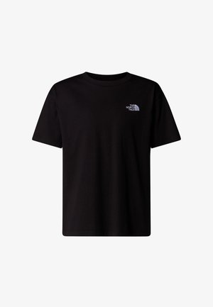 Mustast puuvillast lühikeste varrukatega t-särk. Vasakul rinnal väike valge logo. Tavalise ümarkaelusega ja lõdva lõikega.