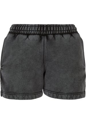 STONE WASHED - Shorts - black