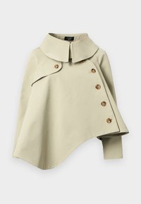 GABERDINE SHORT FLARED - Trenčkot - light khaki