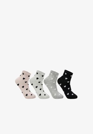 Yuhu, HERZ MUSTER DAMEN 4ER PACK - Socks - mehrfarbig