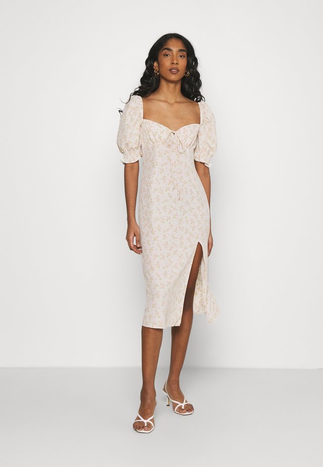 CARE MIDI DRESSES WITH PUFF - Vardagsklänning - stone ditsy