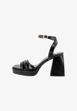 Blogger Sandalias con plataforma - black