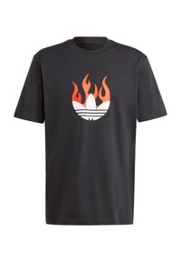 adidas Originals FLAMES LOGO  - T-shirts print - black