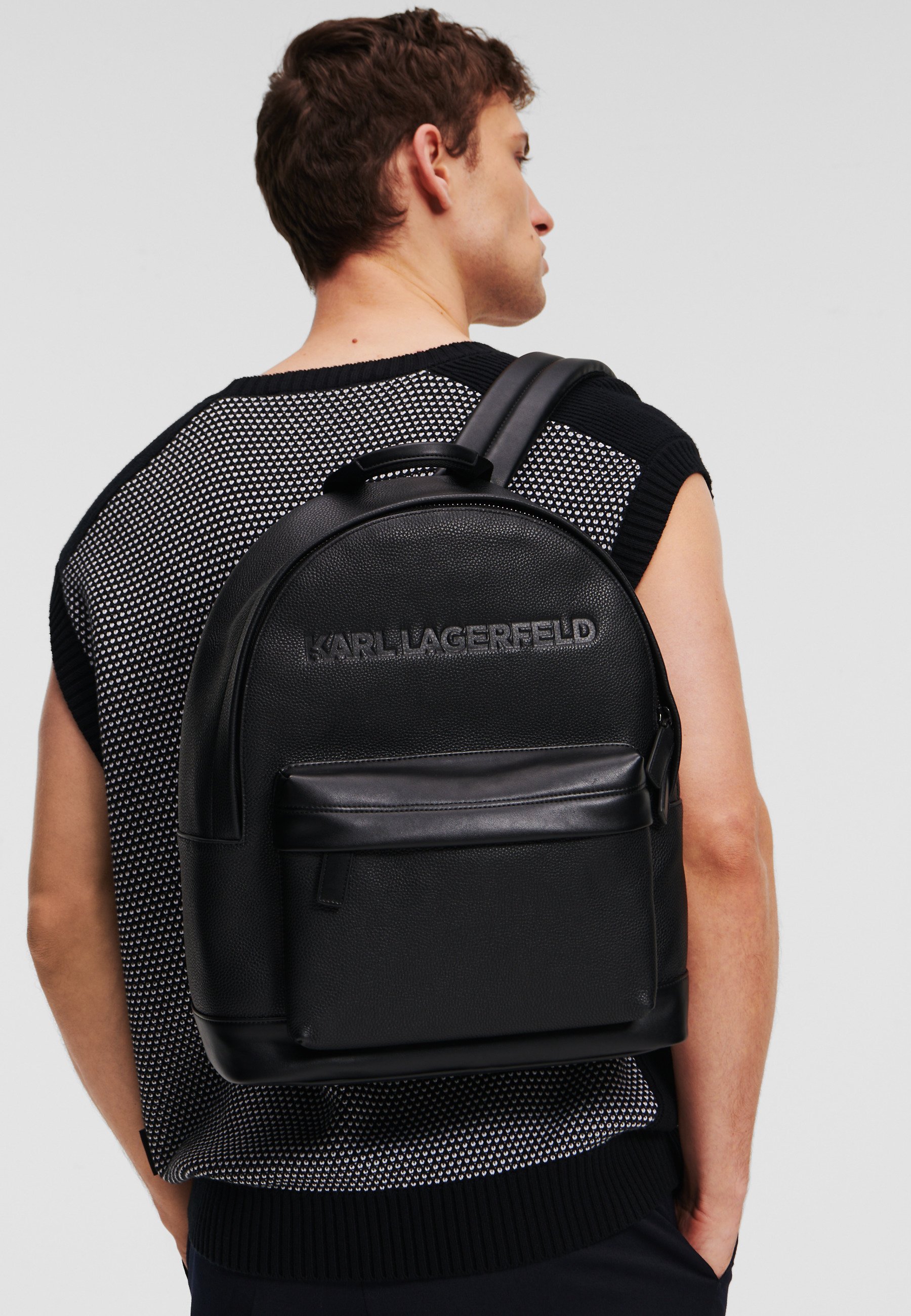 Karl Lagerfeld Black Backpack K/Traveller backpack | Black | Men | KARL LAGERFELD NL main image 4