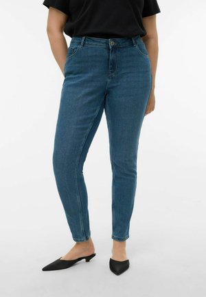 VMCPAIGE MID RISE  - Skinny džíny - medium blue denim