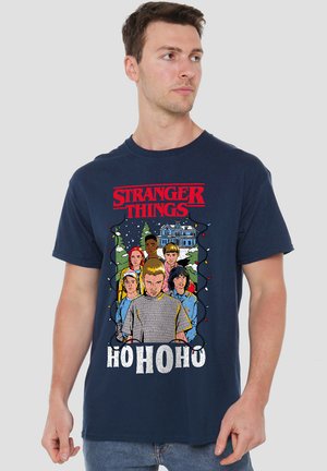 Cotton Soul Print T-shirt - dark blue