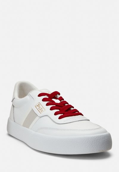 Polo Ralph Lauren COURT STRIPED - Tenisice - deckwash white