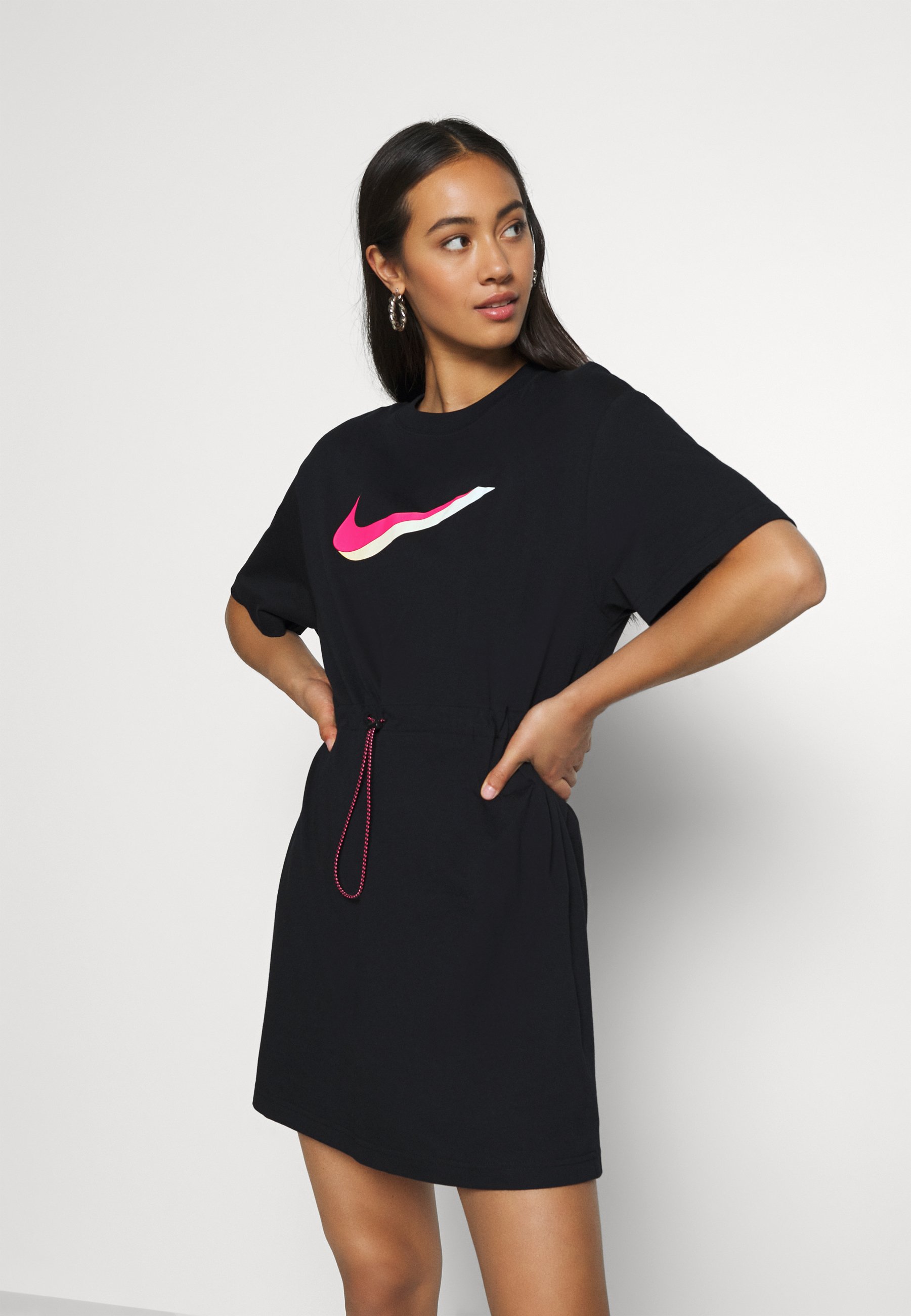 nike black and white dress