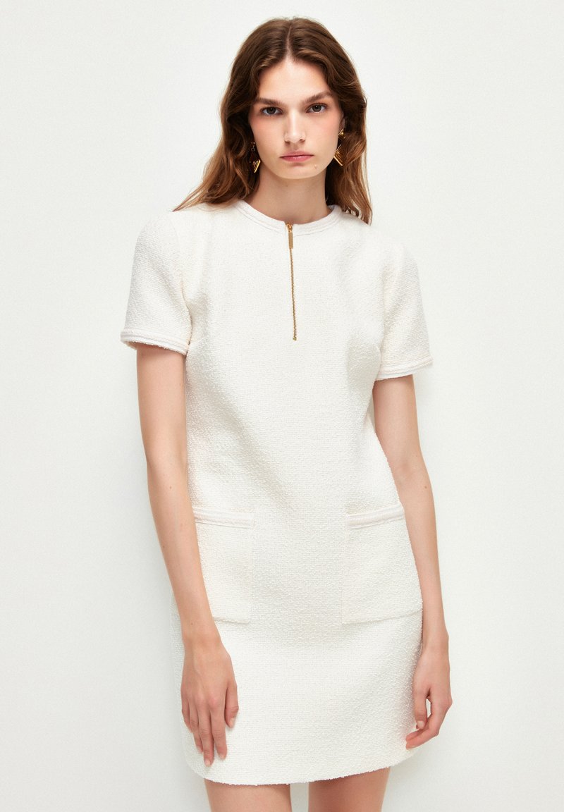 adL ZIPPERED MINI - Denní šaty - light beige
