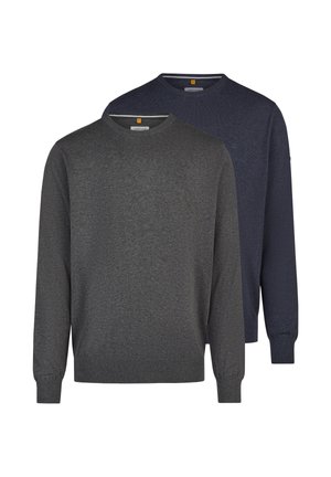 2 PACK - Striktrøje - dunkelgrau/dunkelblau