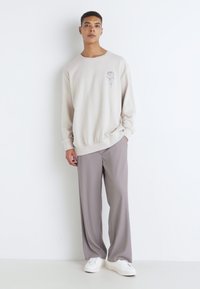 Jack & Jones JJMYSTIC CREW NECK - Mikina - moonbeam