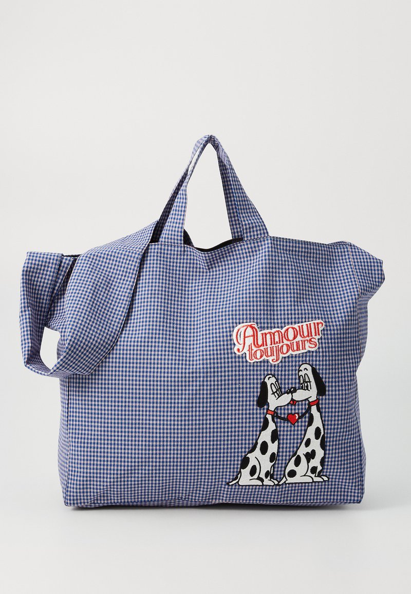 Carne Bollente THE DOGGY BAG UNISEX - Τσάντα Tote - blue check