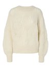 YASZUMA WOOL BLEND KNIT PULLOVER - Pulóver - birch