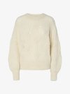 YASZUMA WOOL BLEND KNIT PULLOVER - Pulóver - birch