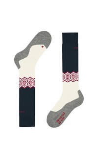 FALKE SK2 Skiing medium cushioning - Kniestrümpfe - off white