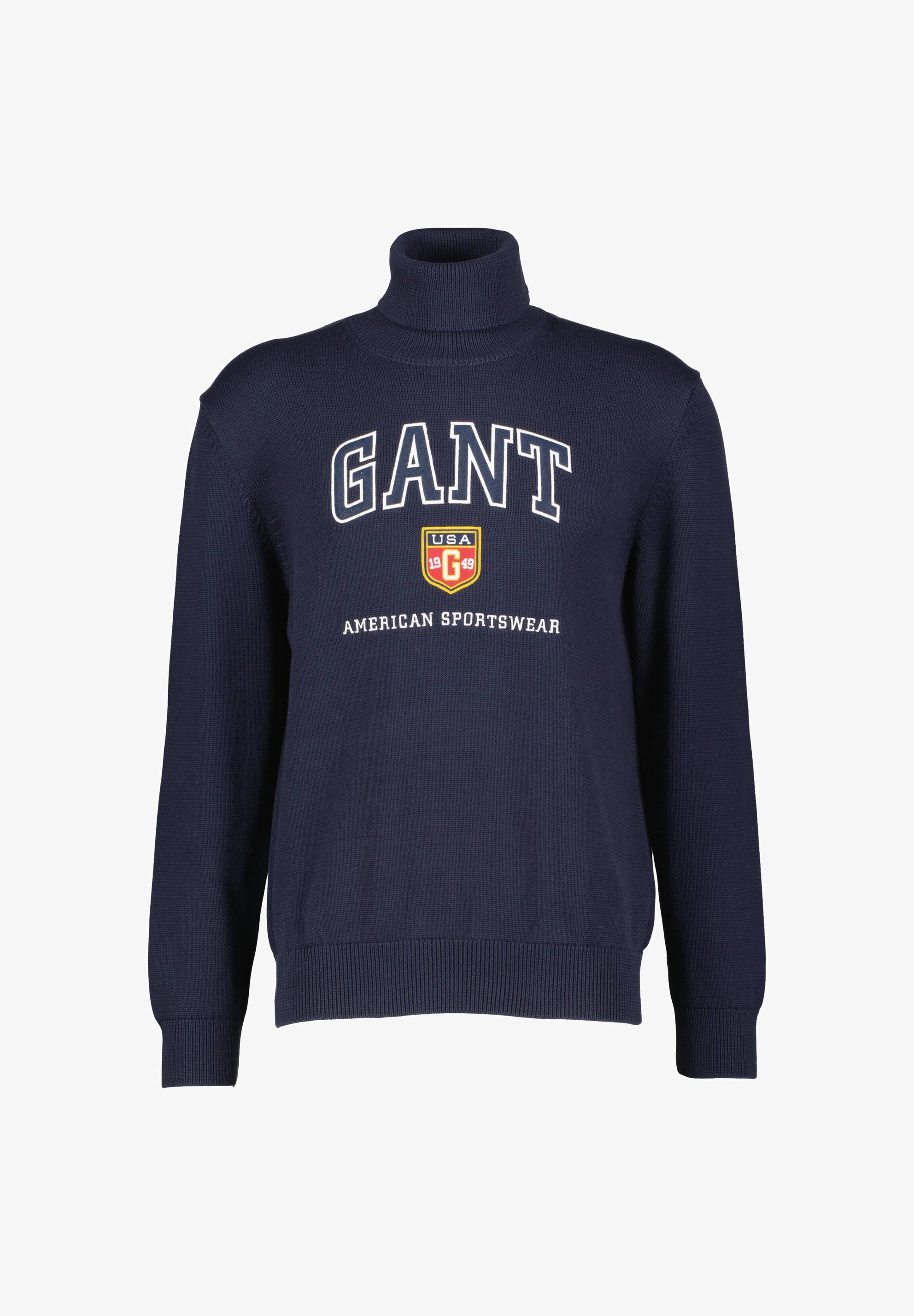GANT GRAPHIC TURTLENECK Jersey de punto evening blue/azul