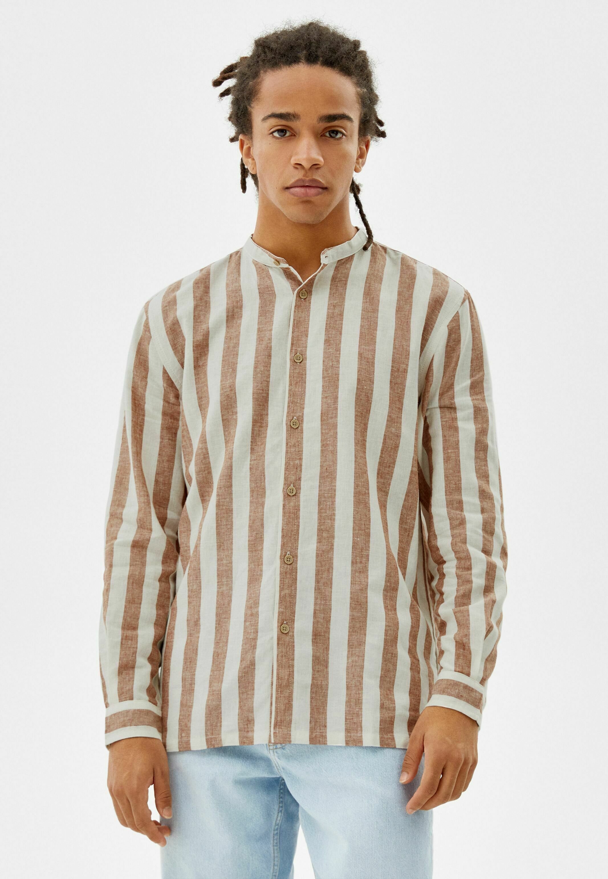 Bershka RELAXED FIT - Hemd - orange 