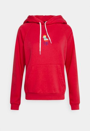 OMBR� BIG PONY FLEECE HOODIE - Bluza - starboard red