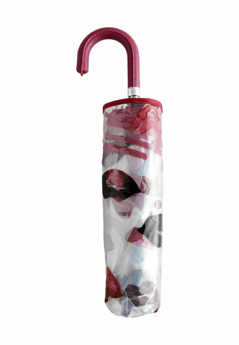 Next CLEAR  - Paraplu - clear lips and heart printed