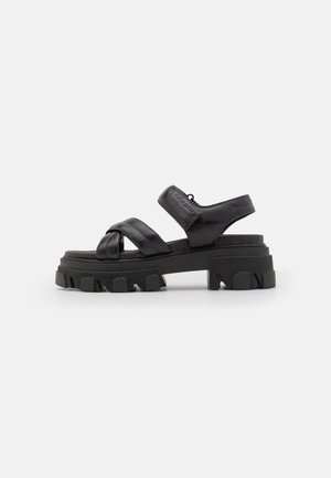 Marco Tozzi Sandalen met plateauzool - black