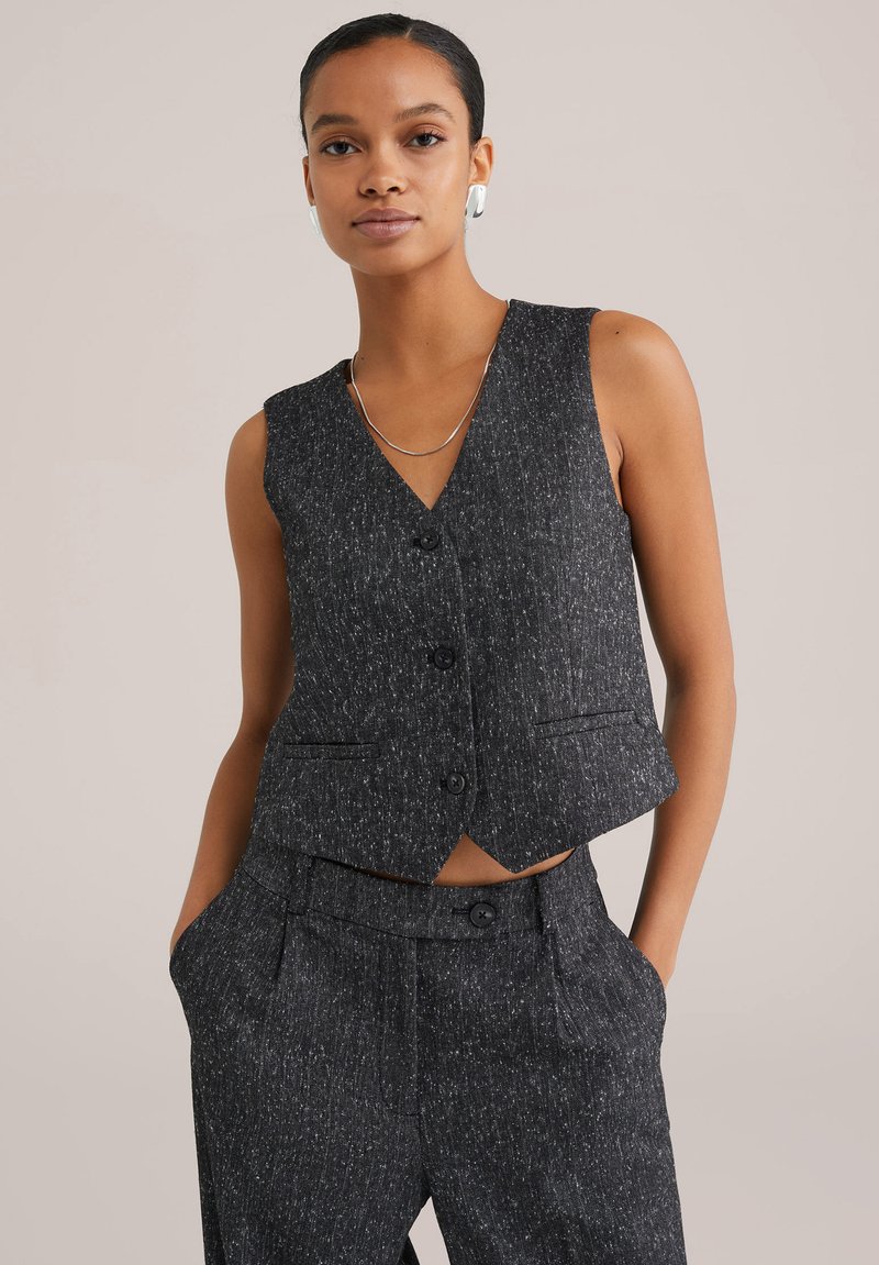 WE Fashion Chaleco - dark grey