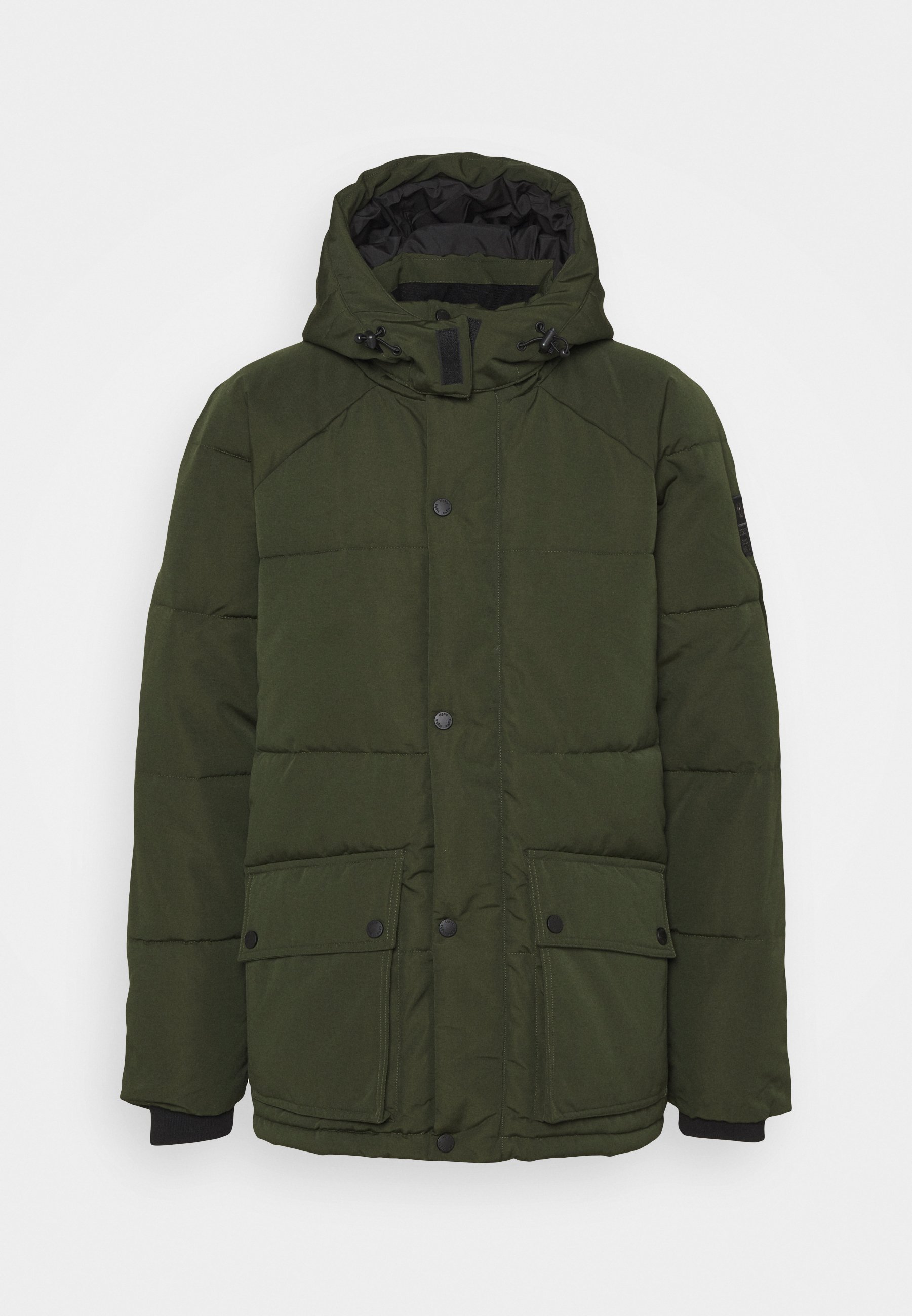 forest green down jacket