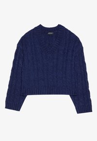 Striktrøje - dark blue