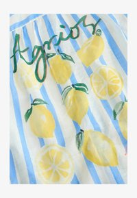 Non selezionato, blue white lemon print