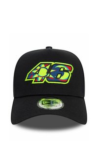 New Era AFRAME TRUCKER VESPA VR46 GRAPHIC OVERLAY - Gorra - black